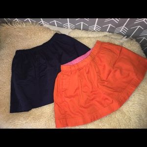 Primary reversible girls skirts cotton, 2-3